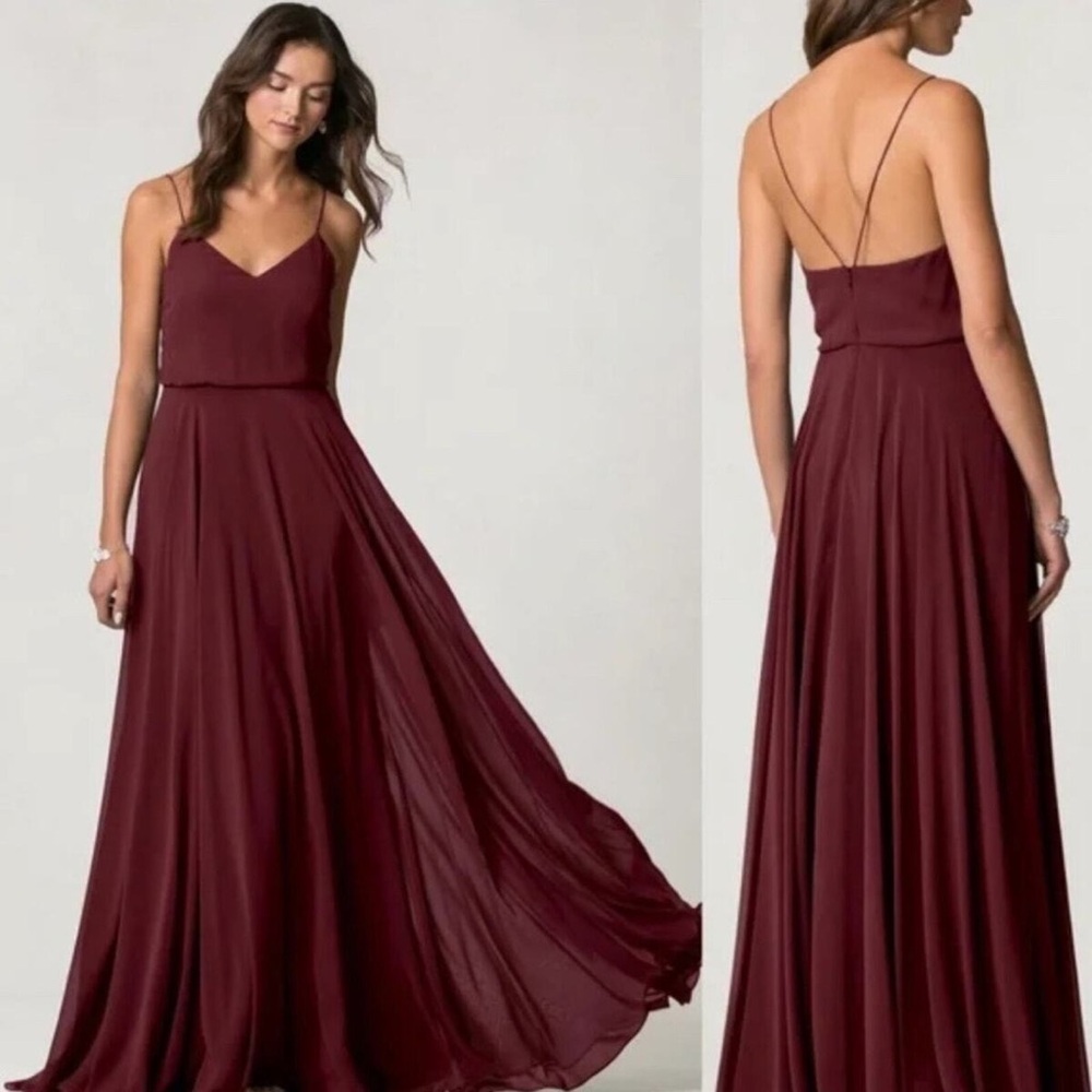 ANTRHOPOLOGIE by Jenny Yoo Inesse Hibiscus Maxi dress BHLDN size 0